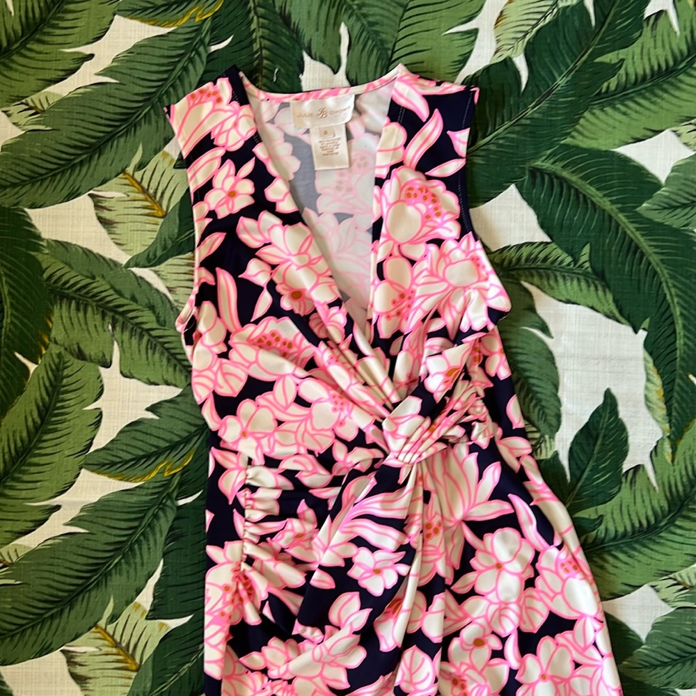 Julie Brown • Wrap Style Twist Sleeveless Summer Floral Midi Dress • Size Small